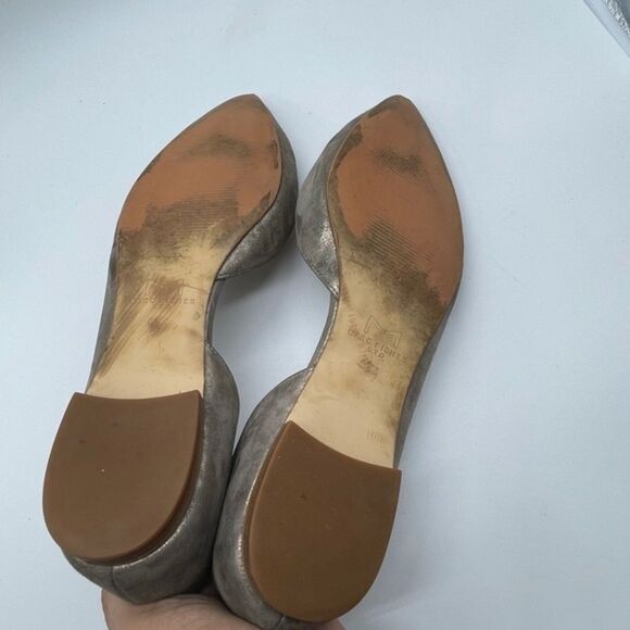 Mark Fisher LTD Sunny D’ Orsay Gold Flats sz 9.5 - Picture 7 of 8